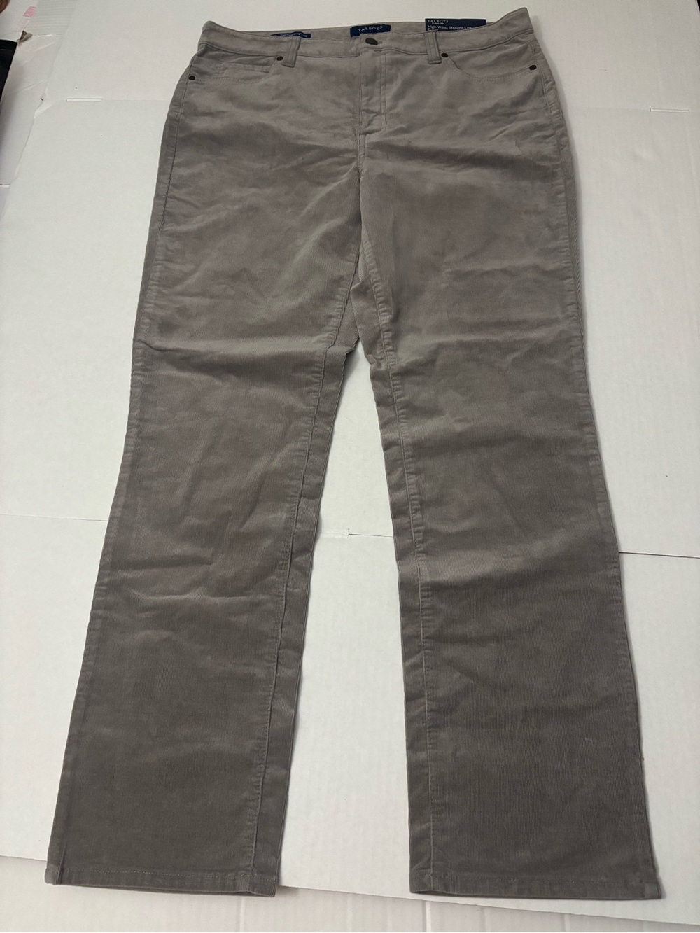 Talbots FLAWLESS CORD STRAIGHT-LEG Pant Size 14 inseam 30”